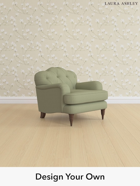 Edwin Herringbone/Hedgerow Green Havering By Laura Ashley (H64613) | £1,000