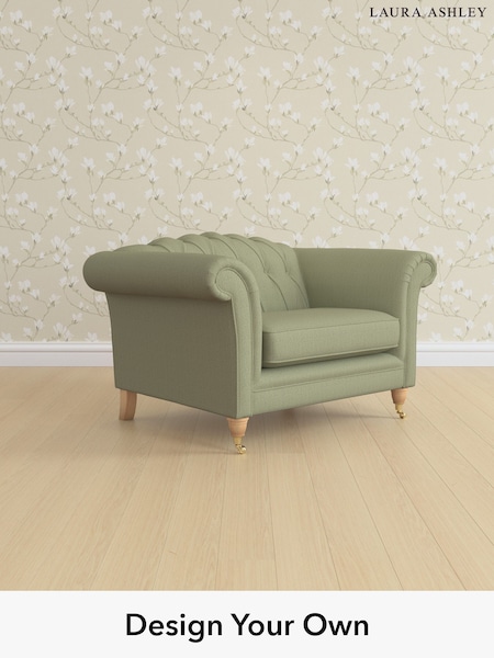Edwin Herringbone/Hedgerow Green Gloucester Button Back By Laura Ashley (H64617) | £1,050