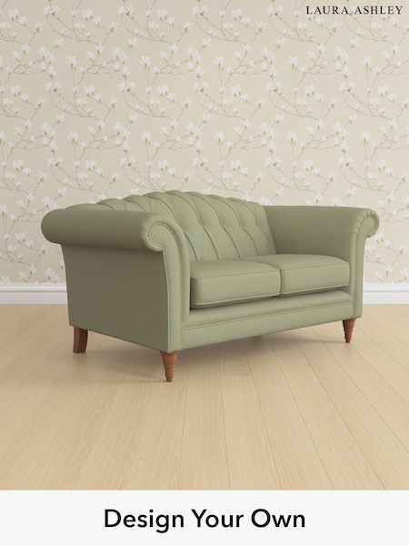 Edwin Herringbone/Hedgerow Green Gloucester Button Back By Laura Ashley (H64617) | £1,225