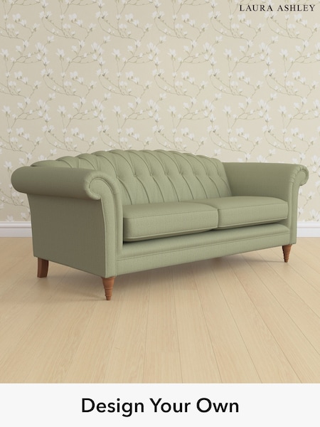 Edwin Herringbone/Hedgerow Green Gloucester Button Back By Laura Ashley (H64617) | £1,525