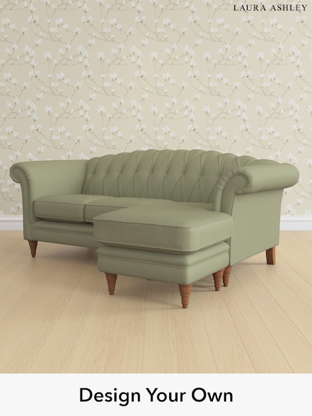Edwin Herringbone/Hedgerow Green Gloucester Button Back By Laura Ashley (H64617) | £1,900
