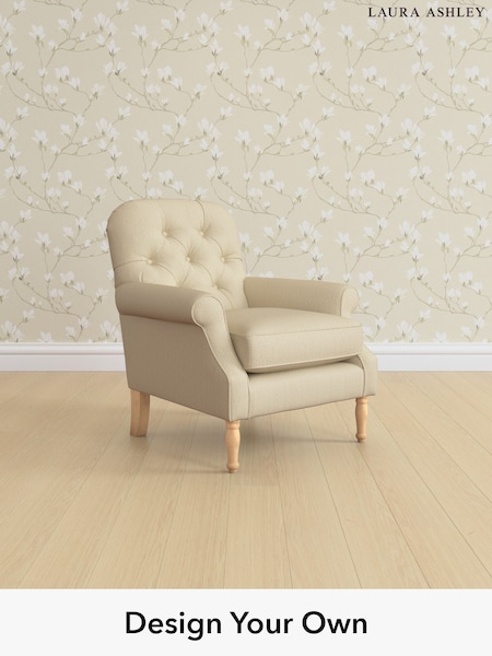 Edwin Herringbone/Natural Cambridge Button Back By Laura Ashley (H64620) | £825