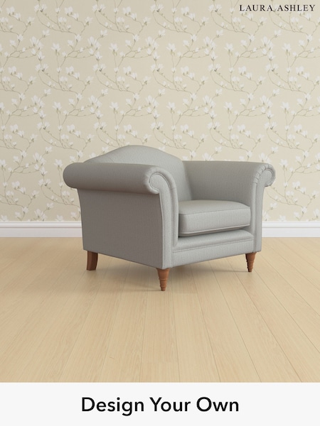 Edwin Herringbone/Pale Steel Grey Gloucester By Laura Ashley (H64625) | £850
