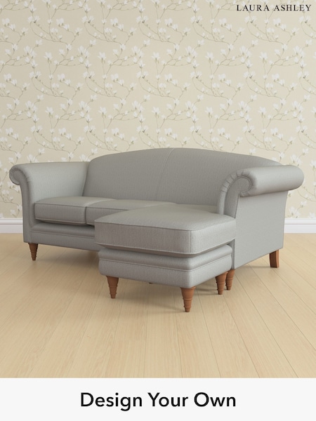 Edwin Herringbone/Pale Steel Grey Gloucester By Laura Ashley (H64625) | £1,800
