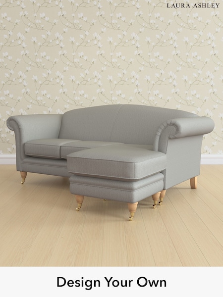 Edwin Herringbone/Pale Steel Grey Gloucester By Laura Ashley (H64625) | £1,800