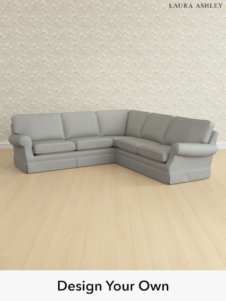 Edwin Herringbone/Pale Steel Grey Padstow By Laura Ashley (H64629) | £2,875