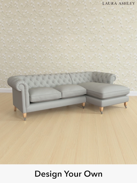 Edwin Herringbone/Pale Steel Grey Penarth By Laura Ashley (H64630) | £2,575