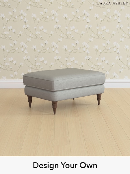 Edwin Herringbone/Pale Steel Grey Lynden Scatter Back By Laura Ashley (H64631) | £525