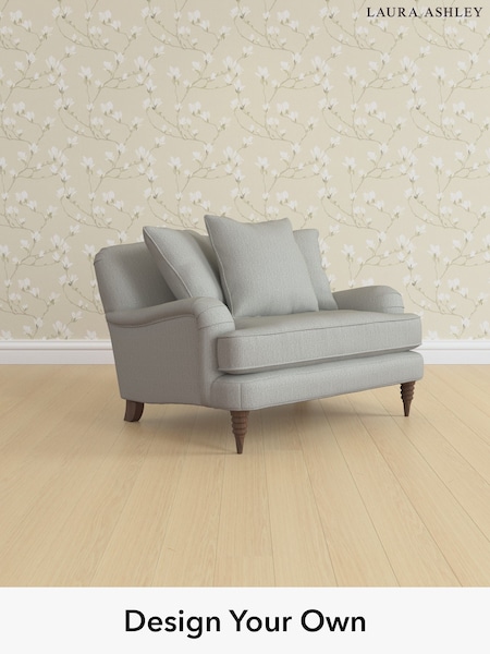 Edwin Herringbone/Pale Steel Grey Lynden Scatter Back By Laura Ashley (H64631) | £1,075