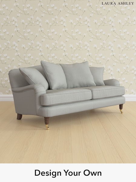 Edwin Herringbone/Pale Steel Grey Lynden Scatter Back By Laura Ashley (H64631) | £1,375