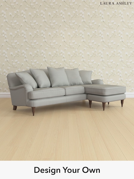 Edwin Herringbone/Pale Steel Grey Lynden Scatter Back By Laura Ashley (H64631) | £2,425