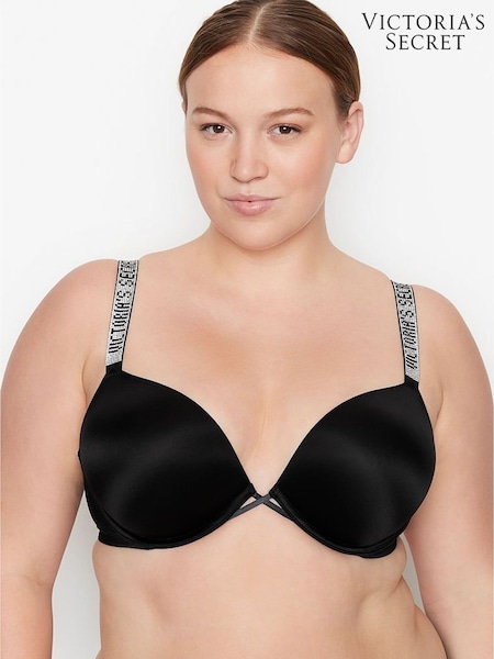 Victoria's Secret Black Add 2 Cups Bomshell Shine Strap Bra (H64776) | £59