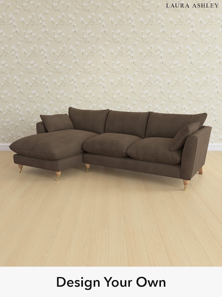 Sinclair Cord/Chocolate Brown Casterton By Laura Ashley (H64808) | £2,275