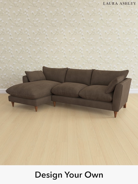 Sinclair Cord/Chocolate Brown Casterton By Laura Ashley (H64808) | £2,275