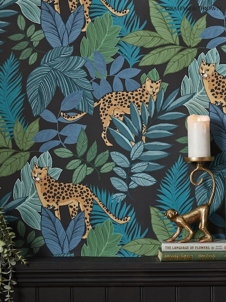 Graham & Brown Night Envy Cheetin 10M Wallpaper (H64871) | £44