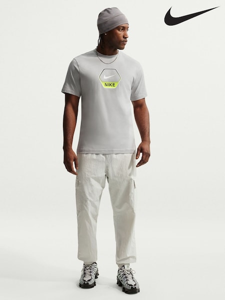 Nike Smoke Grey Sportswear Graphic T-Shirt (H65231) | £0