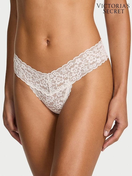 Victoria's Secret White Thong Sparkle Knickers (H65342) | £10