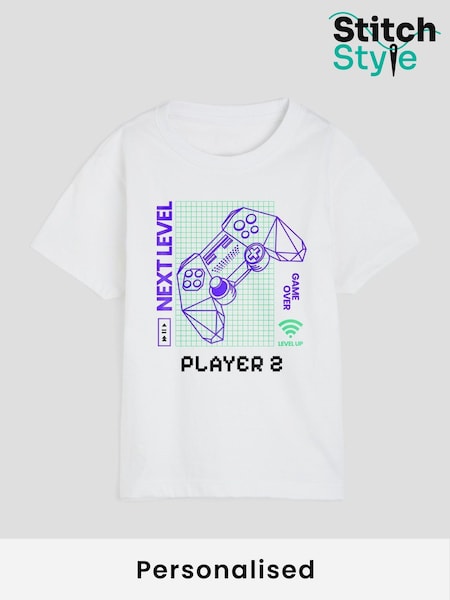 Personalised Boys Next Level T-Shirt by Stitch Style (H65389) | £18