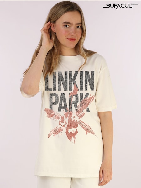 Supacult Natural Linkin Park Soldiers Music T-Shirt (H65404) | £44