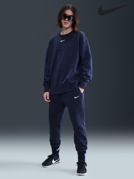 Nike Midnight Navy Phoenix Fleece Mid Rise Joggers (H65590) | £50