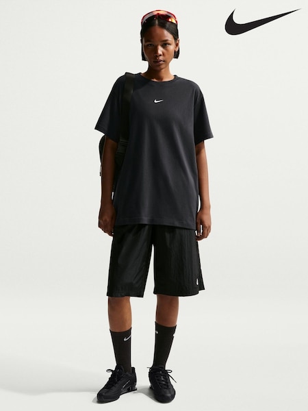 Nike Black Sportswear Essential Oversized T-Shirt (H66042) | £33