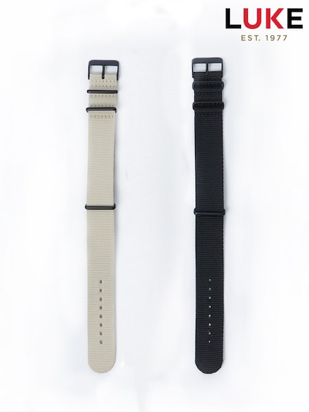 Luke 1977 Perroy Stone Brown Strap Watch 2 PACK (H66082) | £20