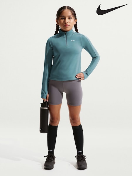 Nike Mineral Slate Dri-FIT Long Sleeve Half Zip Top (H66262) | £35