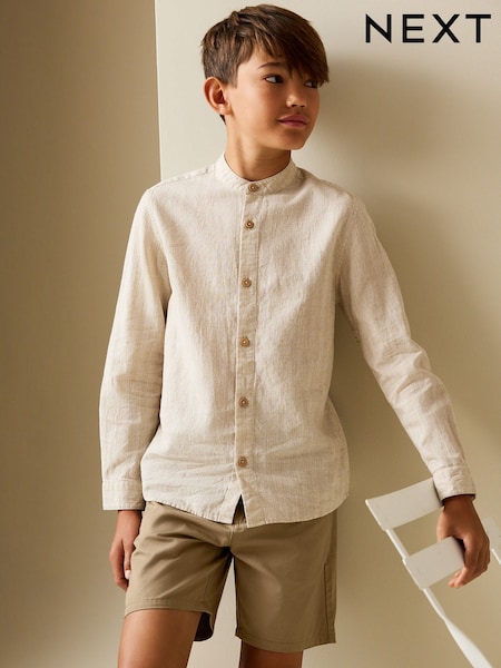 Tan Brown Regular Fit Chino Shorts (3-16yrs) (H66329) | £8 - £13