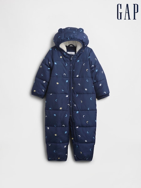 Gap Blue All in One Snowsuit (Newborn-24mths) (0-24mths) (H66440) | £45