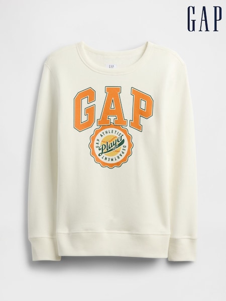 Gap Cream Logo Sweatshirt (4-13yrs) (4-13yrs) (H66493) | £18