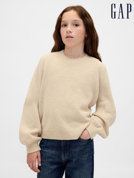Gap Cream CashSoft Crew Neck Jumper (4-13yrs) (H66514) | £25