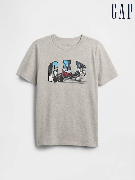 Gap Grey Vintage Logo T-Shirt (4-13yrs) (4-13yrs) (H66519) | £10
