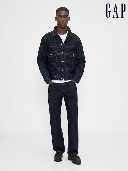 Gap Dark Wash Blue Relaxed Straight Jeans (H66559) | £50