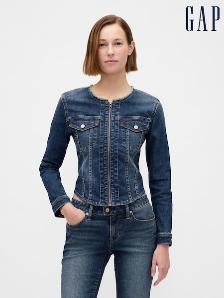Gap Blue Denim Moto Jacket (H66590) | £70