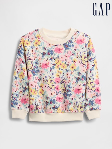 Gap White Vintage Soft Logo Sweatshirt (6mths-5yrs) (6mths-5yrs) (H66614) | £18