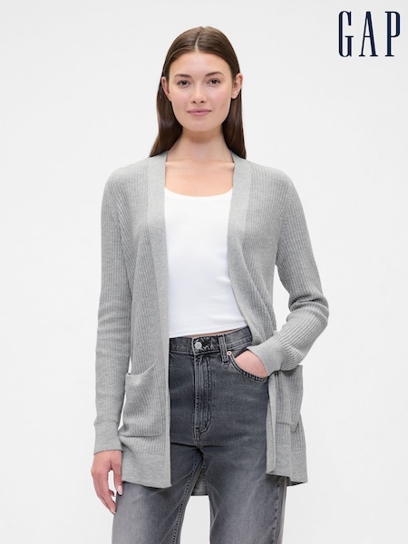 Gap Grey Long Open Cardigan (H66621) | £35