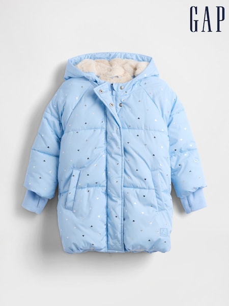 Gap Blue Heavyweight Puffer Coat (6mths-5yrs) (H66664) | £65