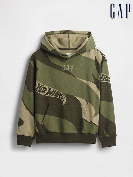Gap Green Hot Wheels Relaxed Logo Hoodie (4-13yrs) (4-13yrs) (H66678) | £25