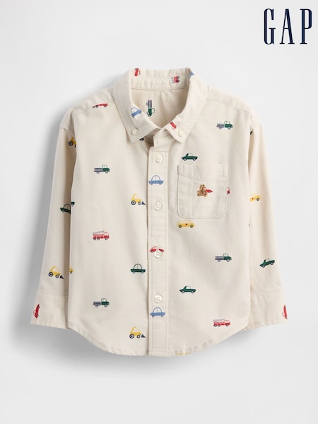 Gap Cream Oversized Oxford Shirt (6mths-5yrs) (6mths-5yrs) (H66680) | £18