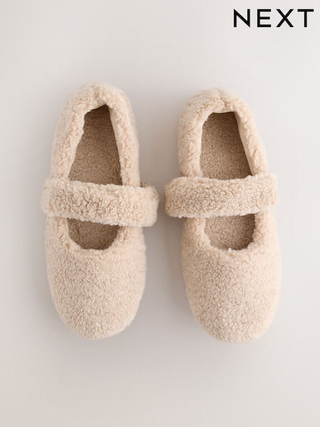 Neutral Borg Ballet Slippers (H66701) | £18