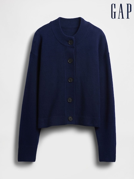 Gap Navy Blue CashSoft Oversized Chunky Cardigan (H66749) | £55