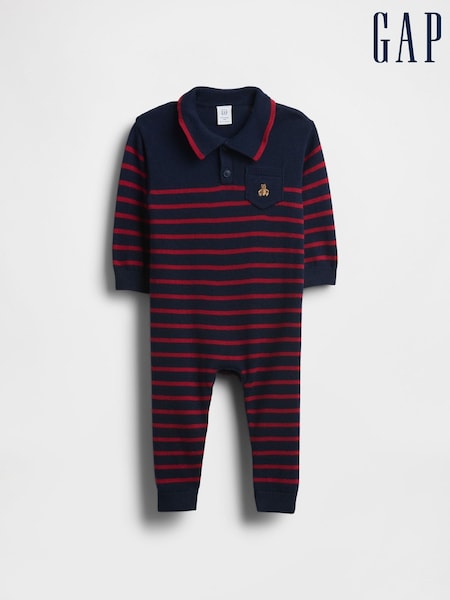 Gap Navy Blue Polo Sweatshirt 1 Piece (0-24mths) (H66754) | £30