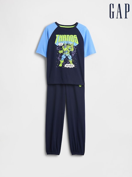 Gap Navy Blue Marvel Pyjama Joggers Set (6-13yrs) (6-13yrs) (H66758) | £35