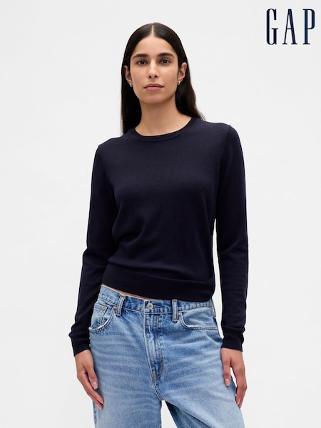 Gap Navy Blue Merino Crew Neck Sweatshirt (H66866) | £40