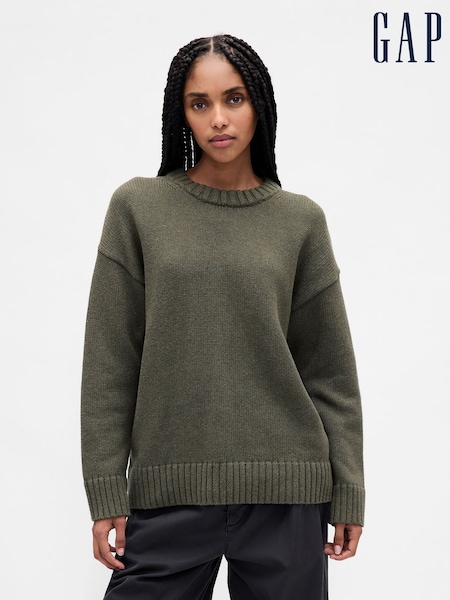 Gap Green Cotton Oversized Jumper (H66890) | £45