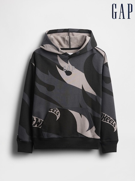 Gap Grey Hot Wheels Relaxed Logo Hoodie (4-13yrs) (4-13yrs) (H66928) | £25