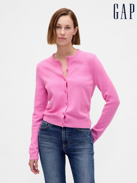Gap Pink Soft Touch Crop Cardigan (H66964) | £40