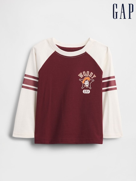 Gap Red Disney Raglan Jersey T-Shirt (6mths-5yrs) (6mths-5yrs) (H66969) | £14