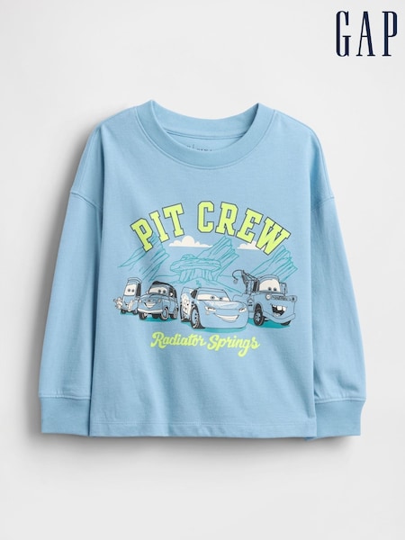Gap Blue Disney Cars Graphic Sweatshirt (6mths-5yrs) (6mths-5yrs) (H66977) | £16