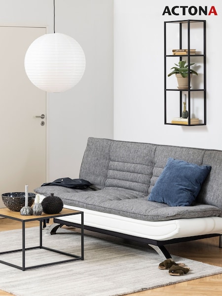 Actona Black Seaford Metal Wall Shelf (H67002) | £68